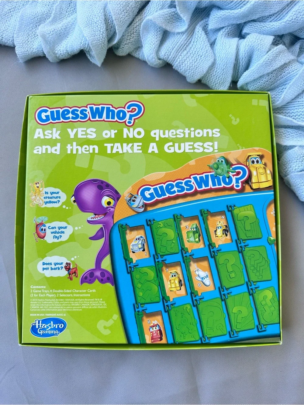 Hasbro Guess Who? Board Game - Green and Blue